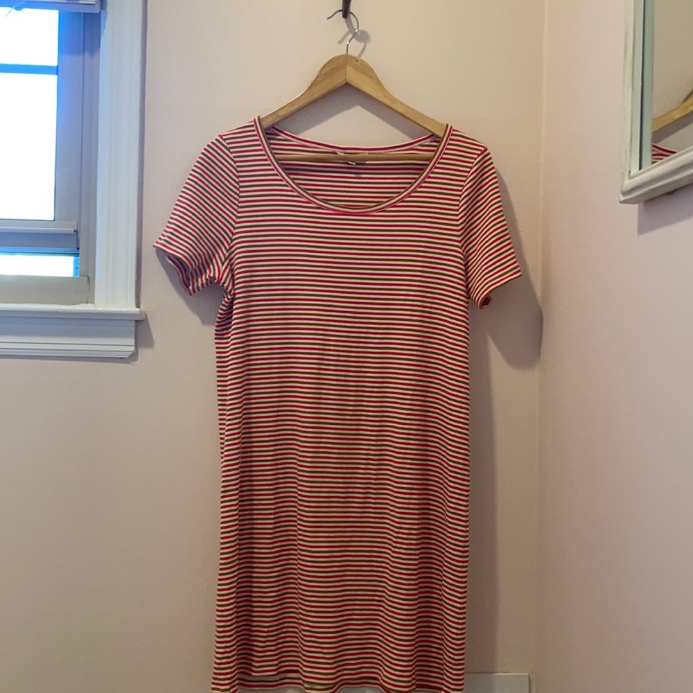 Madewell striped T-shirt dress